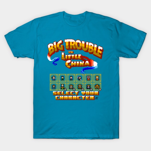 BIG TROUBLE IN LITTLE CHINA SELECT SCREEN T-Shirt by MastaKong19